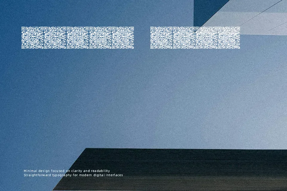 QRcodeX Font Font Preview for Futuristic Logo