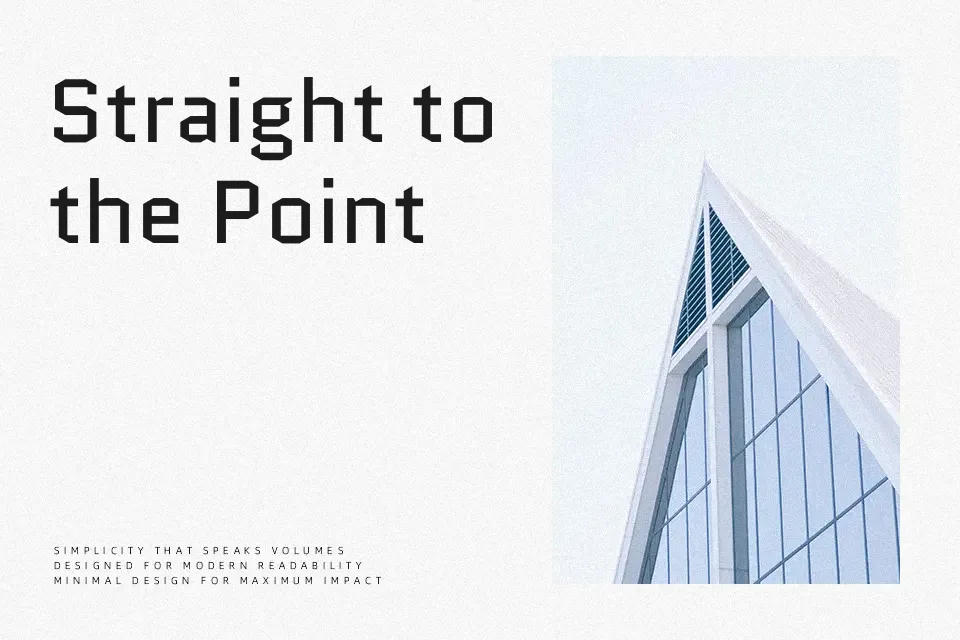 Quantico Font Geometric Font Preview for Poster