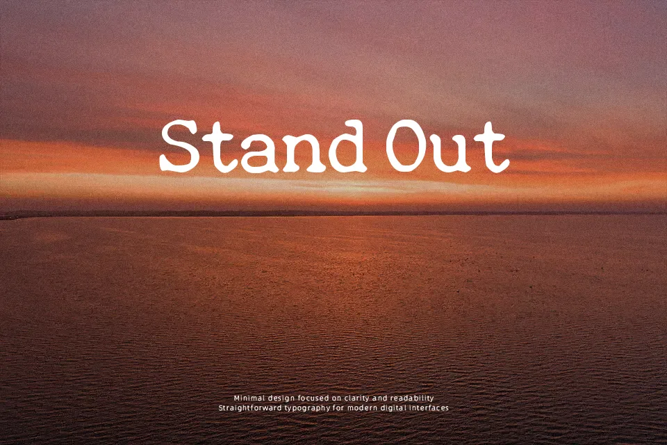 Quiet Evening Font Font Preview for Rough Restaurant