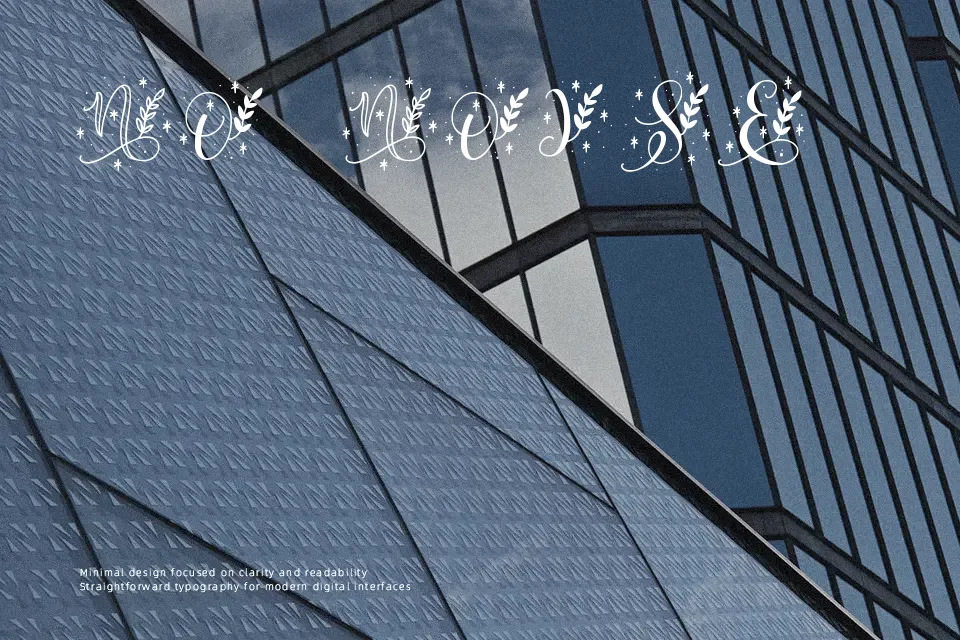 Quinn Monogram Font Font Preview for Bold Poster