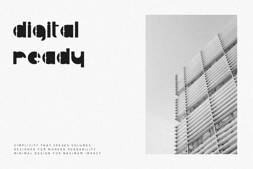 R Judas Sans Font Font Preview for Tech Headline