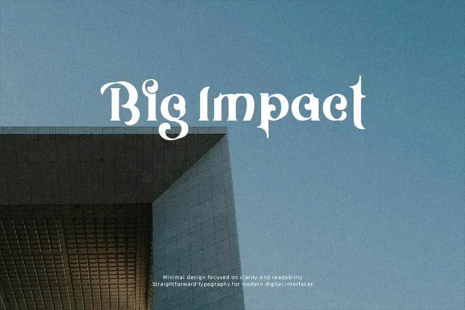 Raich Artifex Font Serif Font Preview for Packaging