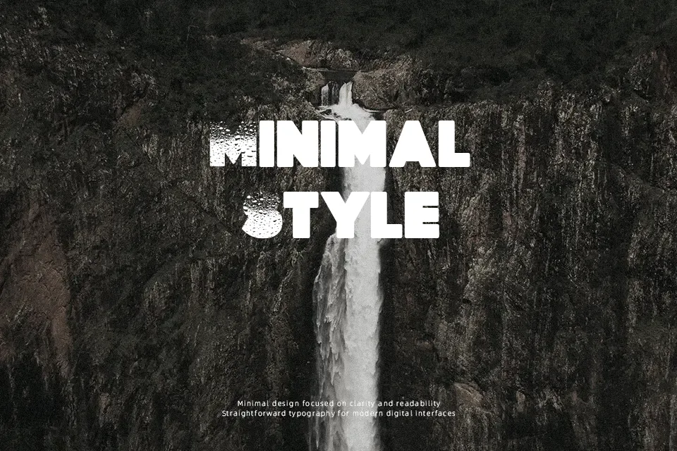 Rained Font Decorative Font Preview