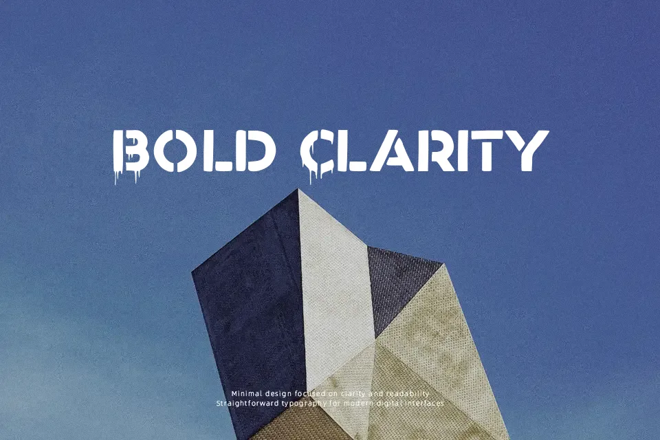 Reactive Font Display Font Preview for Poster