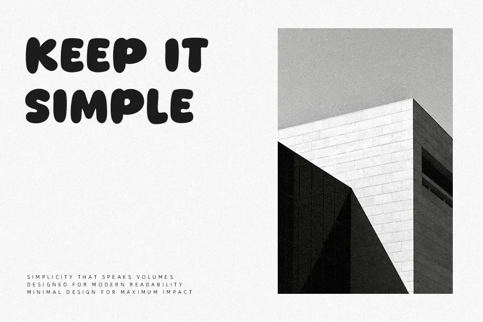Readson Font Font Preview for Playful Poster