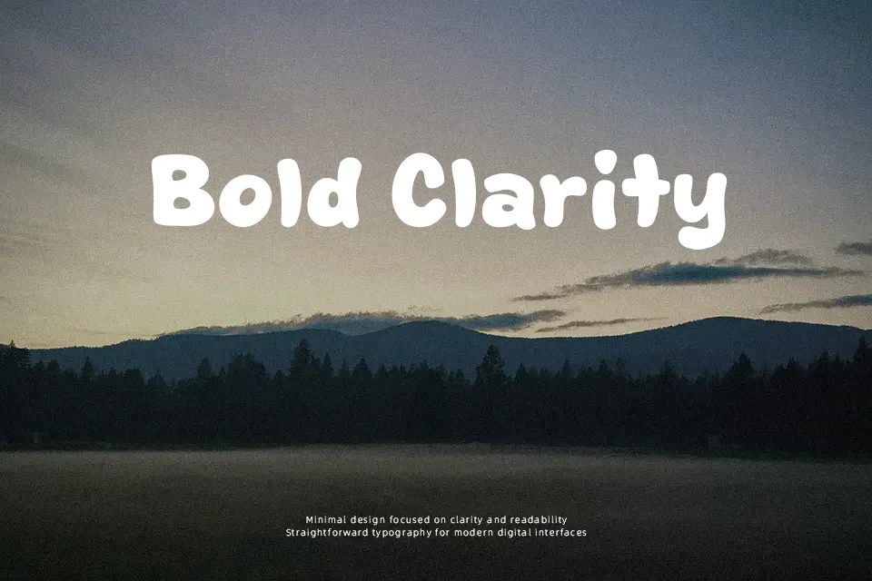 Realbun Font Font Preview for Bold Poster