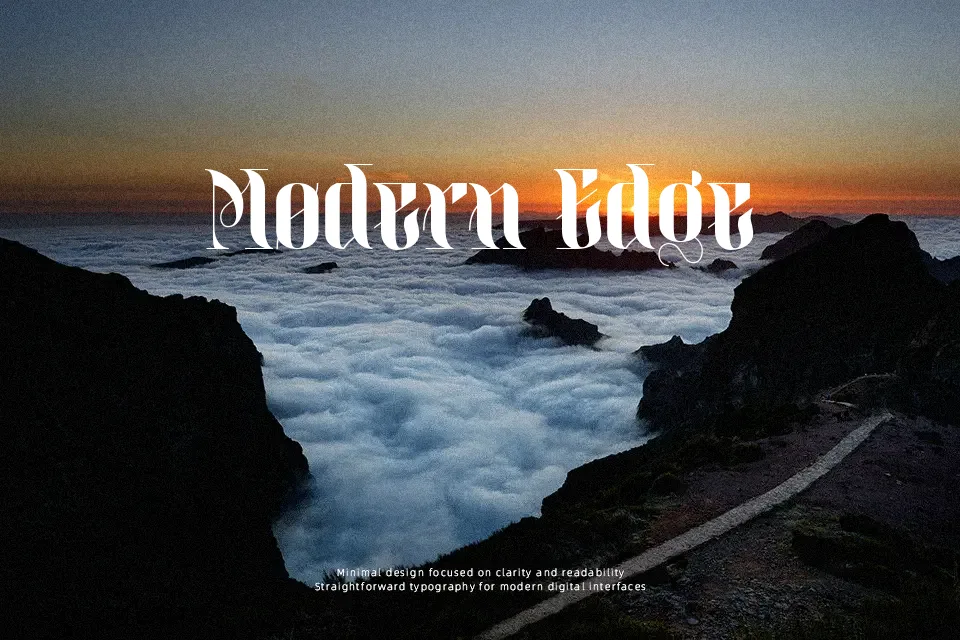 Realitas Font Font Preview for Artistic Packaging