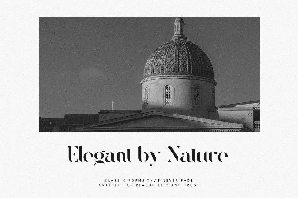 Redland Font Font Preview for Timeless Packaging