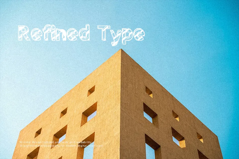 Reflet Électrik Font Font Preview for Modern Poster
