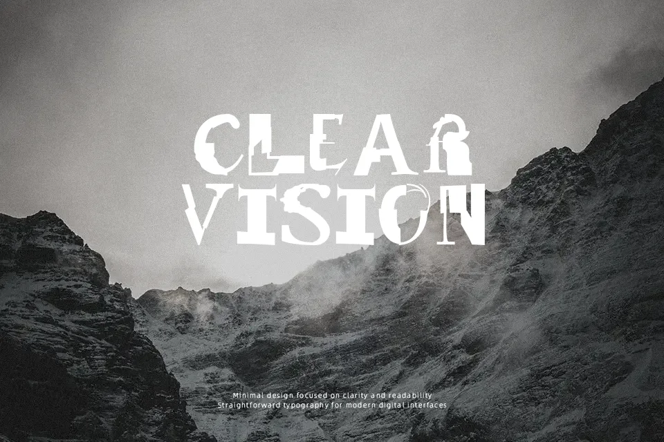 Remix Font Font Preview for Rough Poster