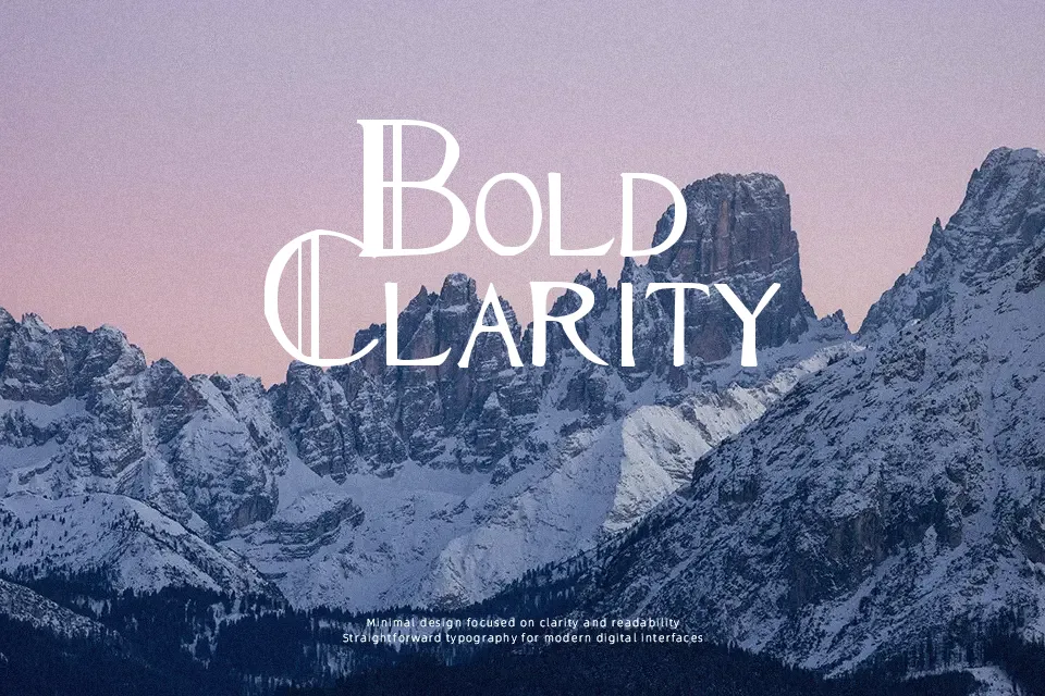 Renny Hybrid Font Decorative Font Preview for Packaging