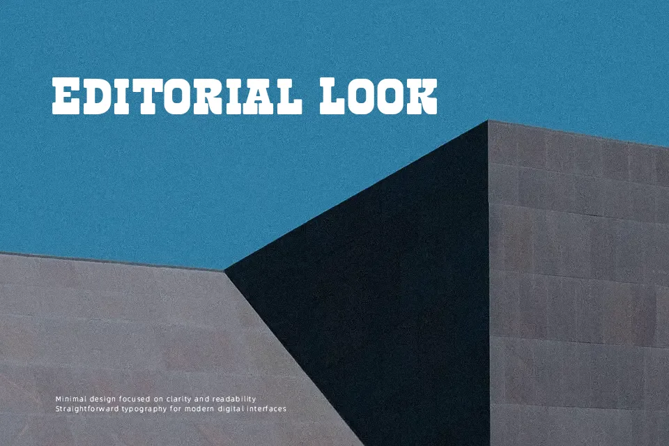 Retro Block Font Font Preview for Western Headline
