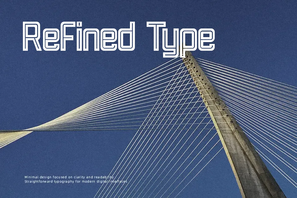 Retro Lines Font Decorative Font Preview for Poster