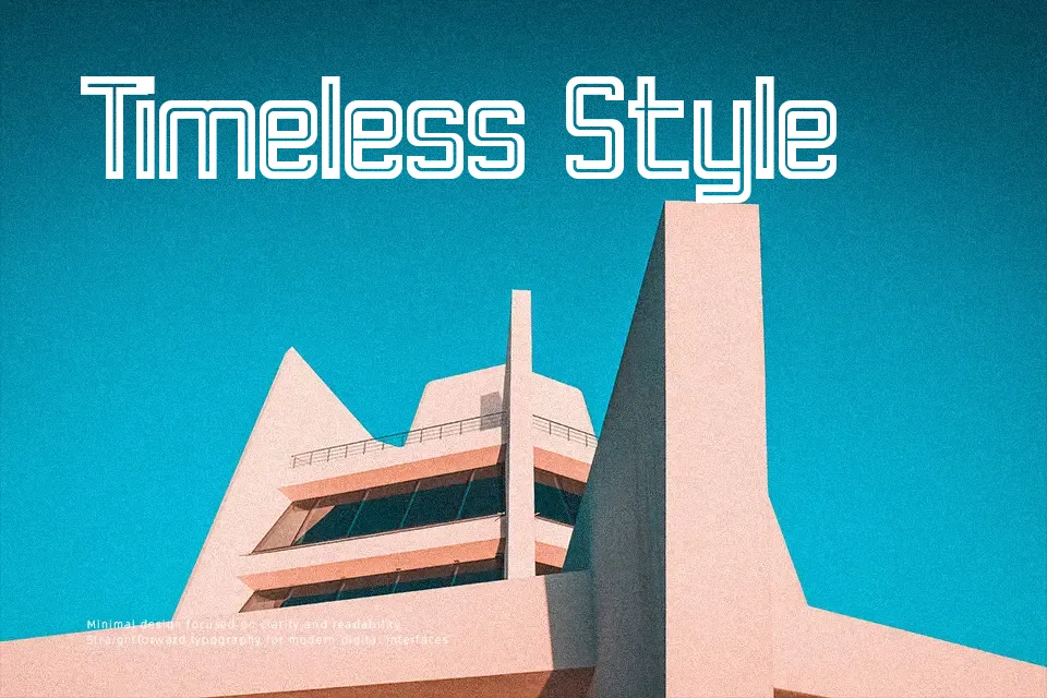 Retro Lines Font Decorative Font Preview for Poster