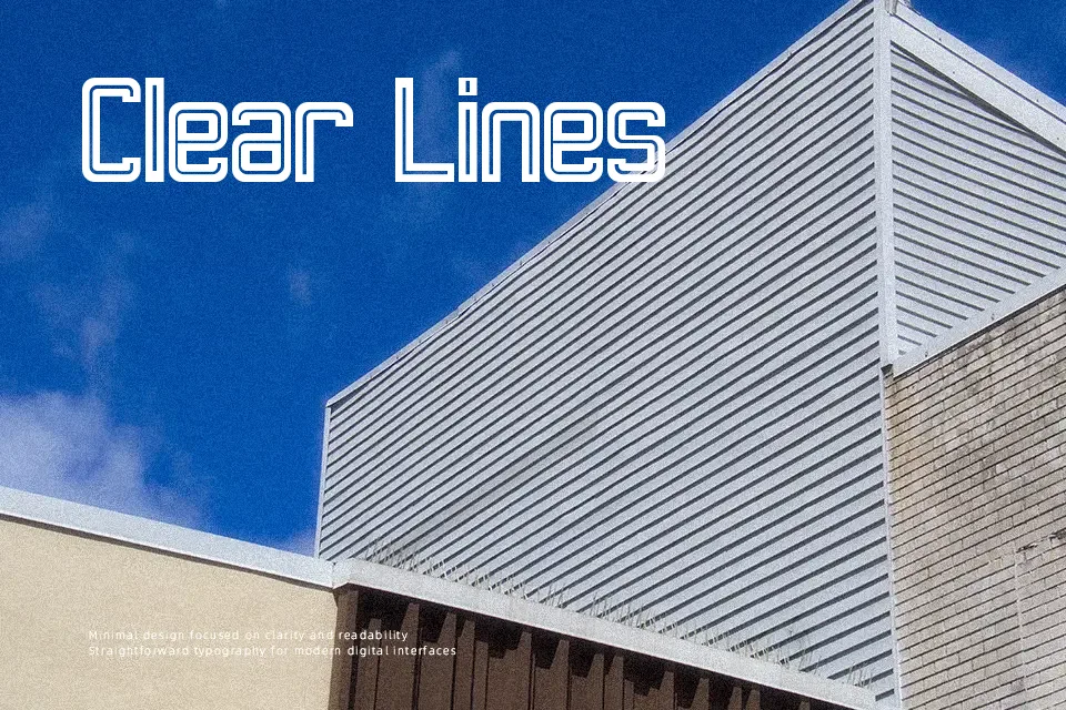 Retro Lines Font Font Preview for Vintage Poster
