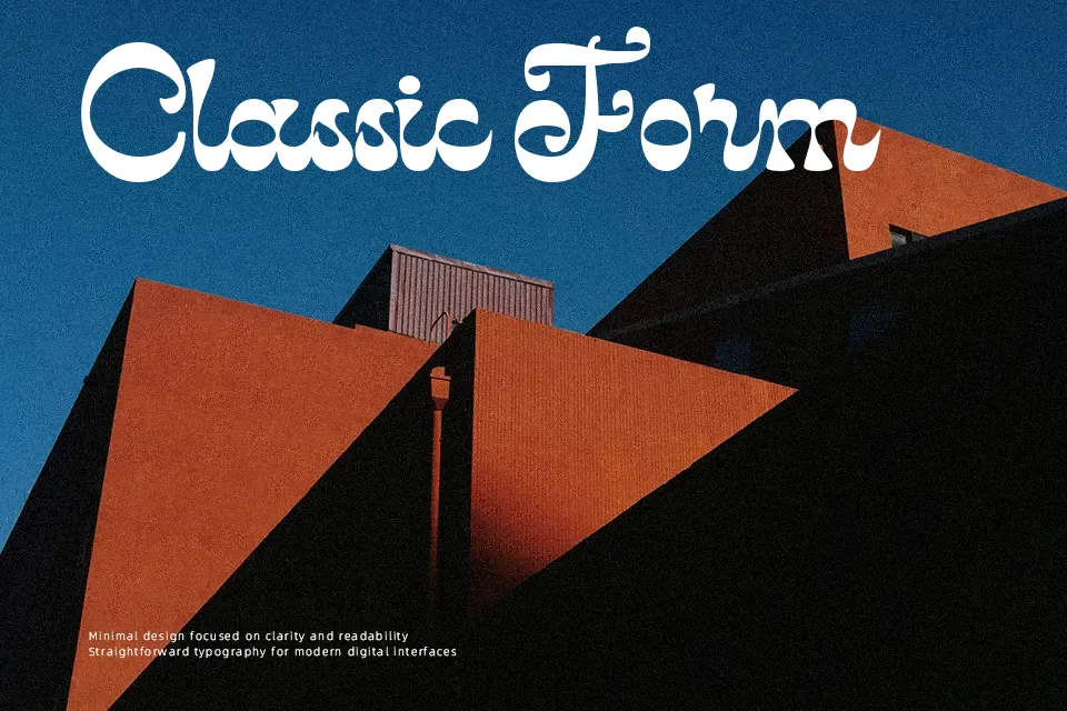 Reverse Vintage Font Decorative Font Preview for Packaging