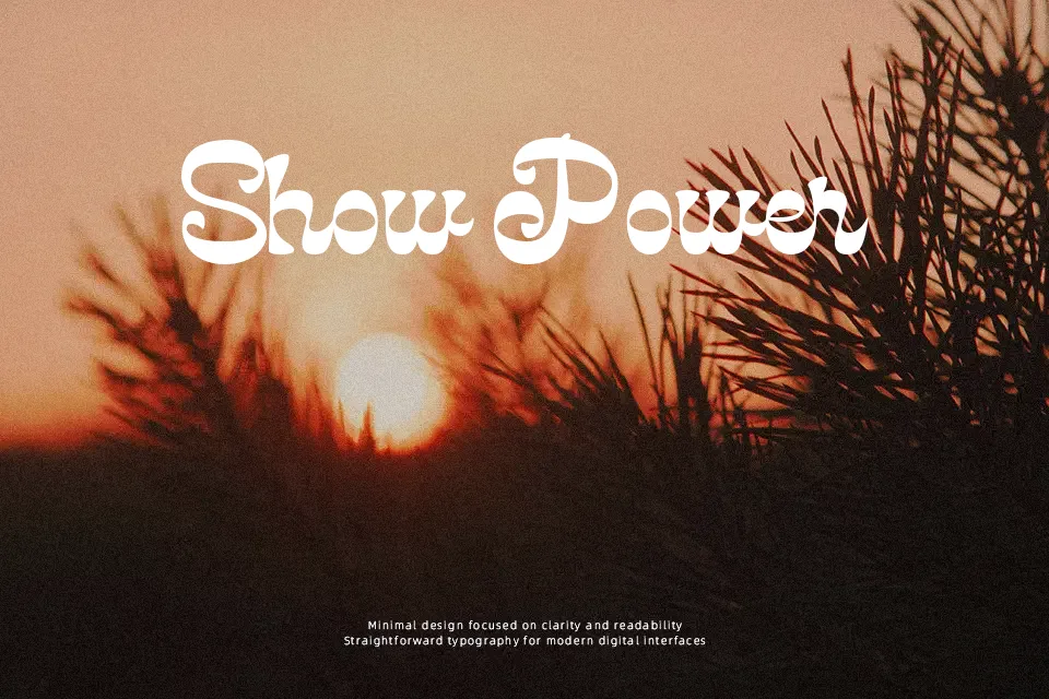 Reverse Vintage Font Decorative Font Preview for Headline