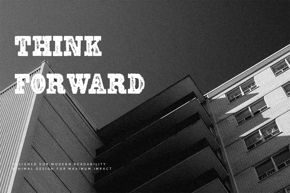 Reward Font Slab Serif Font Preview for Packaging