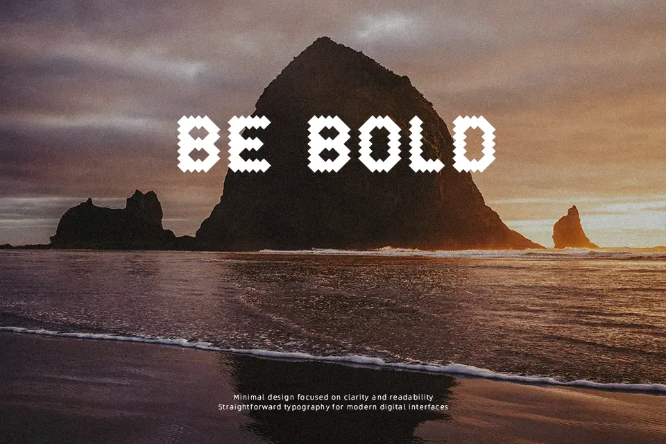 Rhombic Font Font Preview for Dynamic Mood