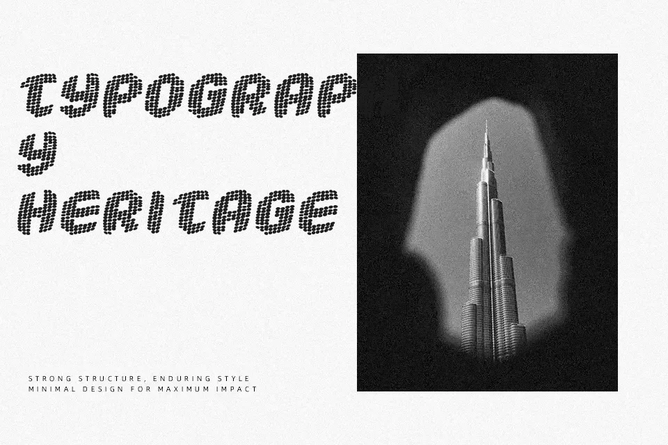 Robotica Font Font Preview for Retro Logo