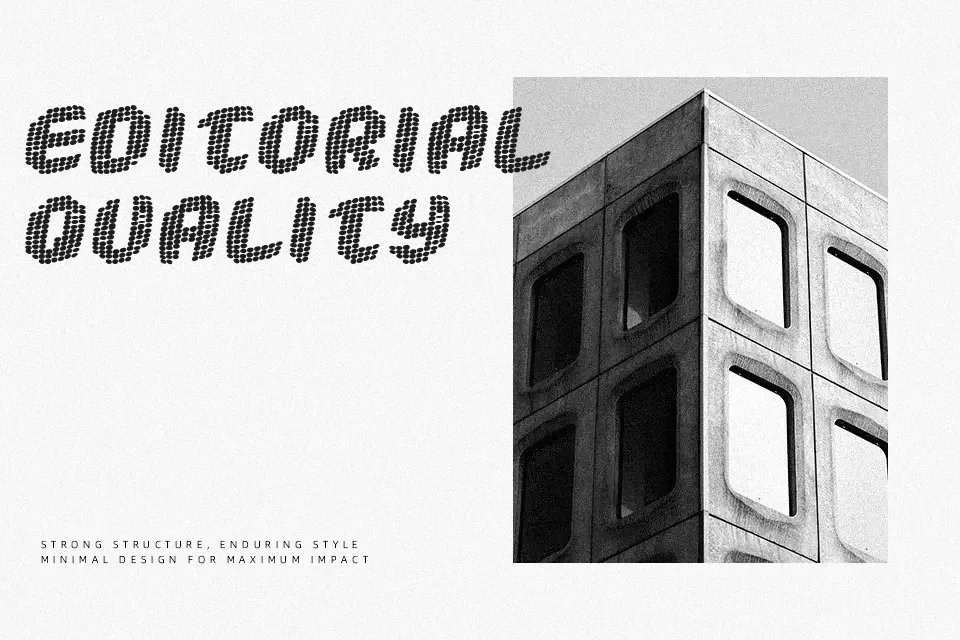 Robotica Font Geometric Font Preview for Headline