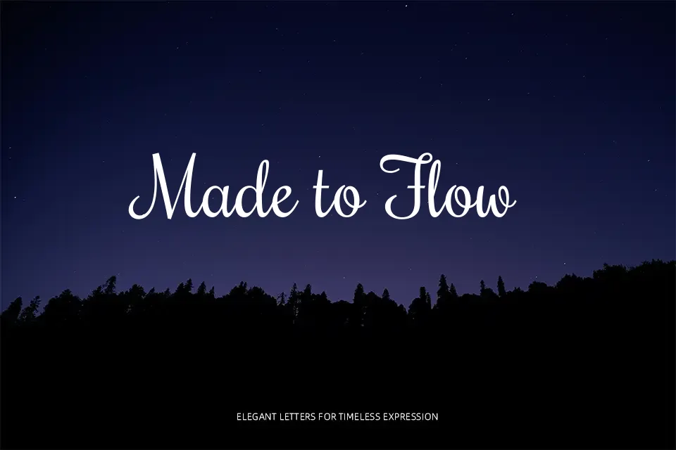 Rochester Font Font Preview for Friendly Wedding