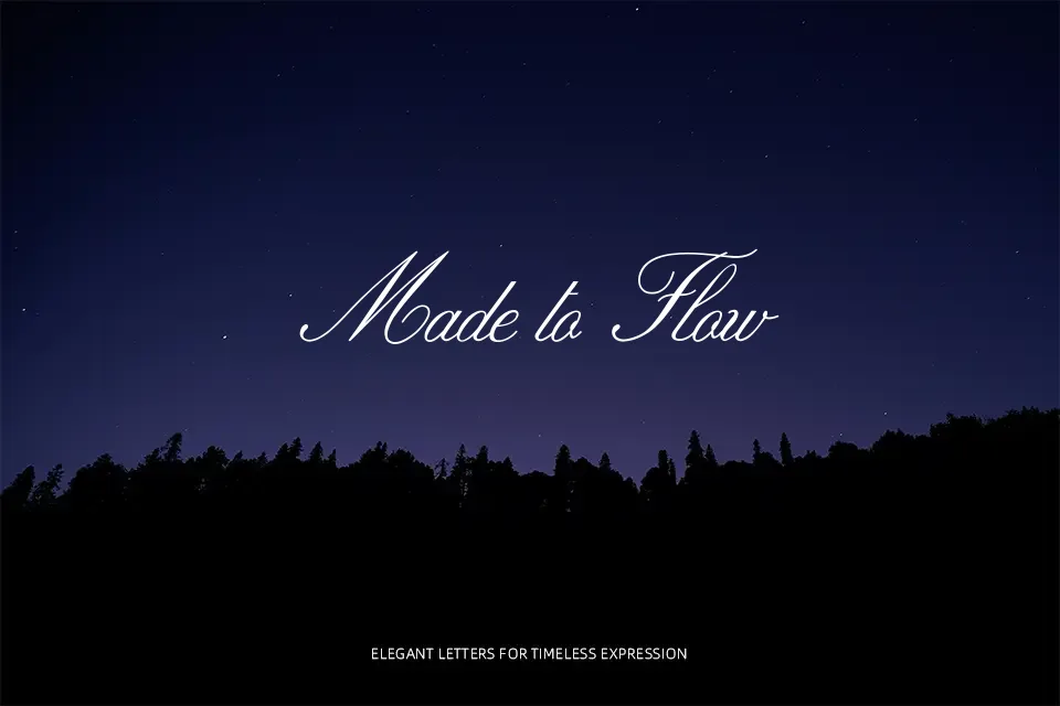Rosemarrye Font Calligraphy Font Preview for Invitation