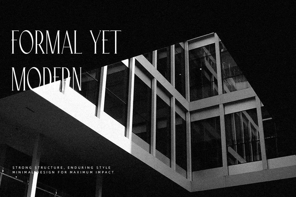 Rosseta Font Condensed Font Preview for Packaging
