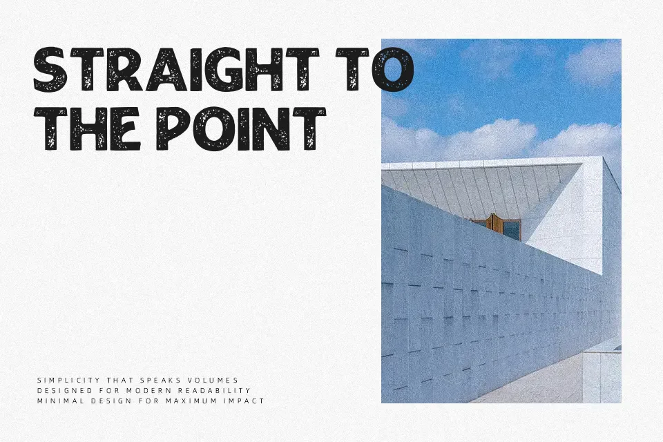 Rougant Rough Font Sans Serif Font Preview for Packaging
