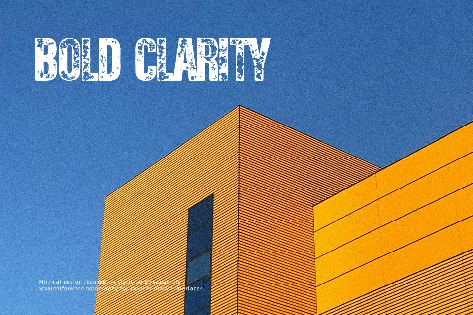 Rough City Font Font Preview for Dramatic Headline