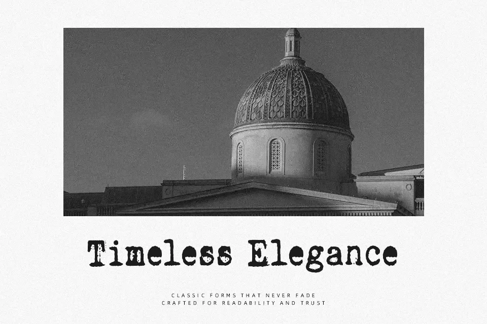 Rough Serif Font Font Preview for Retro Headline