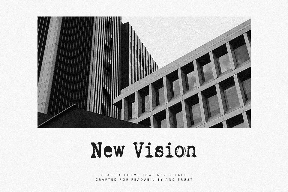 Rough Serif Font Font Preview for Vintage Editorial