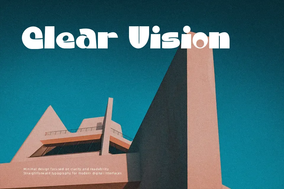 Round Block Font Font Preview for Bold Packaging