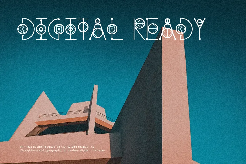 Round Geometric Font Font Preview for Modern Branding