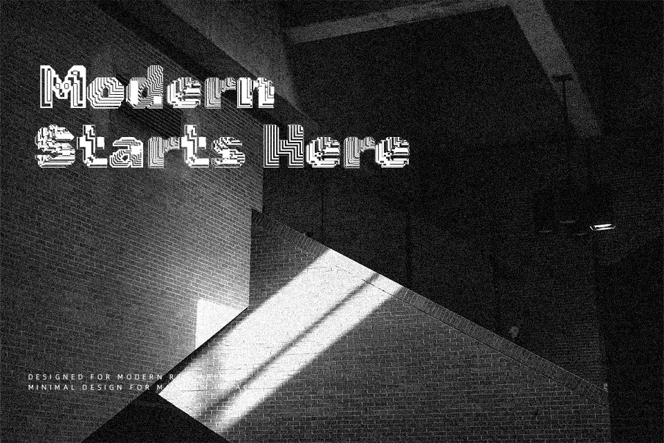 Rubik Broken Fax Font Sans Serif Font Preview for Social Media