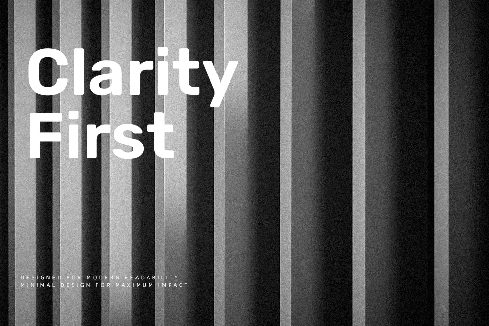 Rubik Font Font Preview for Clean Headline