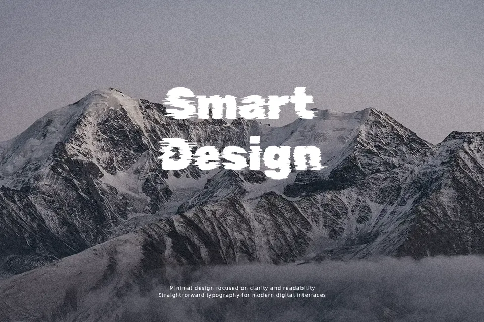 Rubik Glitch Font Geometric Font Preview for Social Media