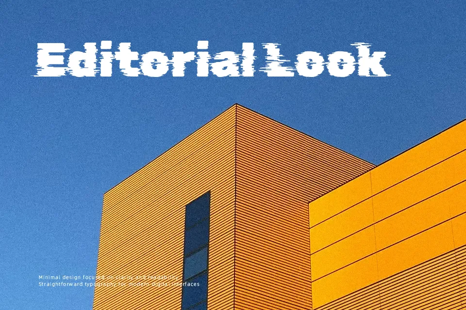 Rubik Glitch Font Decorative Font Preview for Headline