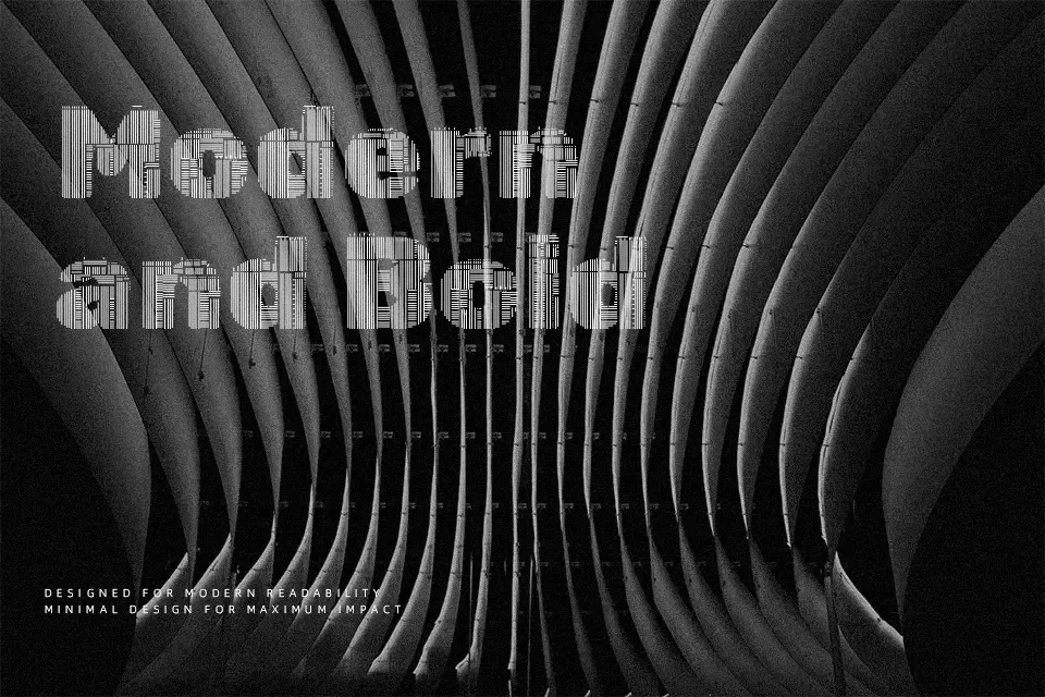 Rubik Lines Font Font Preview for Bold Advertising