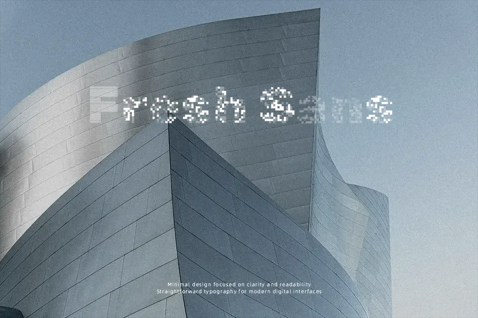 Rubik Pixels Font Font Preview for Bold Logo