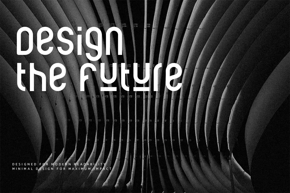 Ruler Modern Font Font Preview for Modern Poster