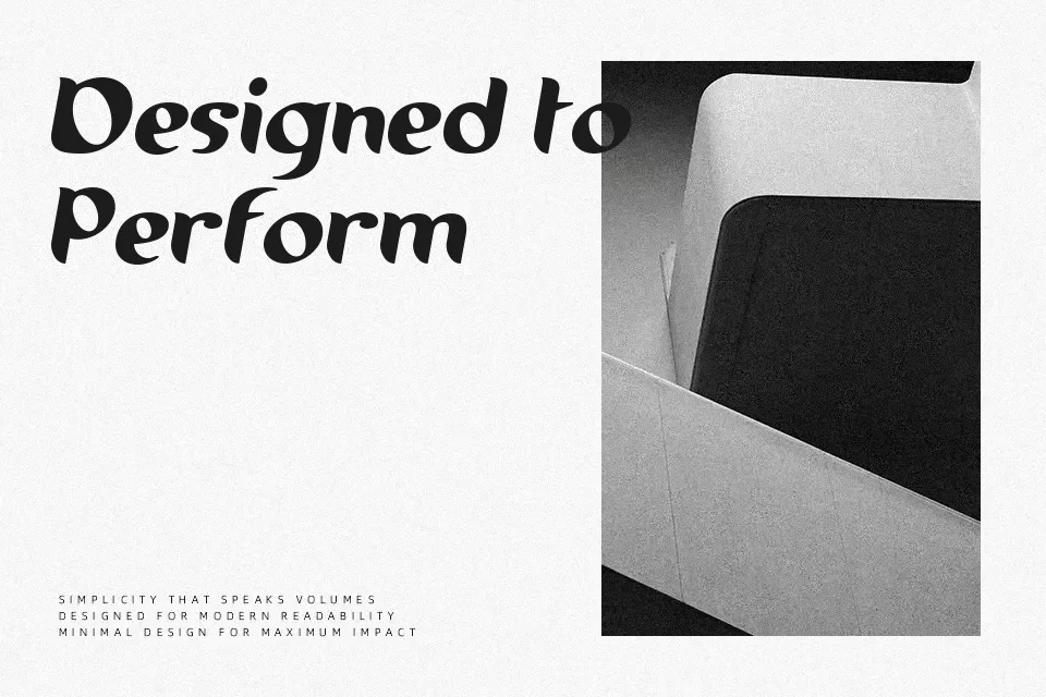 Running Shoe Font Font Preview for Bold Poster