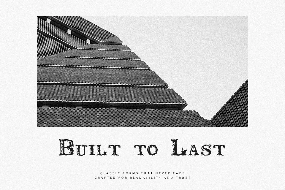Rustic Font Serif Font Preview