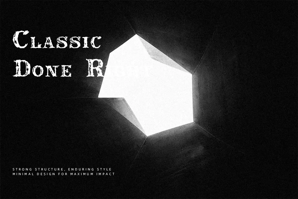 Rustic Font Font Preview for Retro Mood