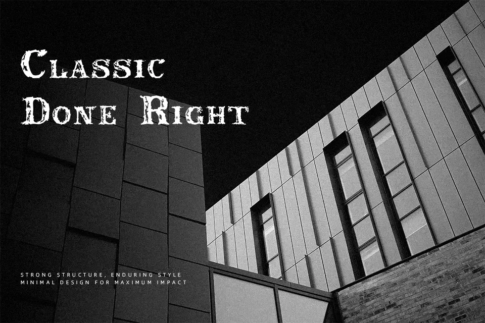 Rustic Font Display Font Preview for Branding