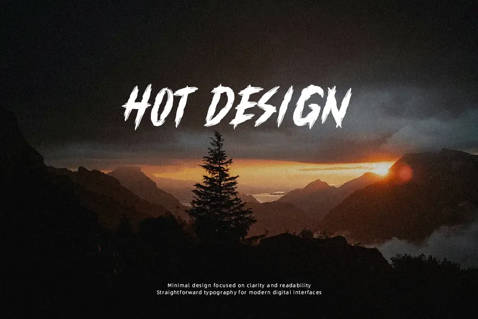 Rusty Attack Font Display Font Preview for Headline