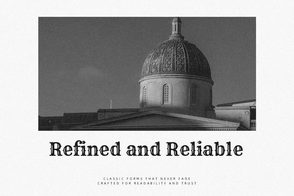 Rye Font Serif Font Preview for Advertising