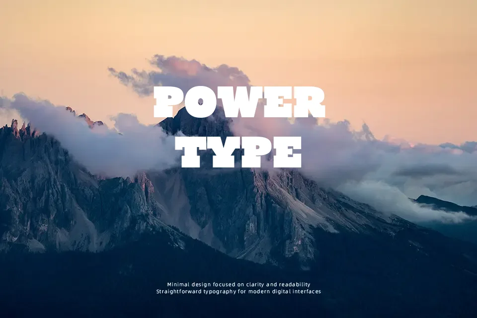 Ryno Slab Font Slab Serif Font Preview for Poster