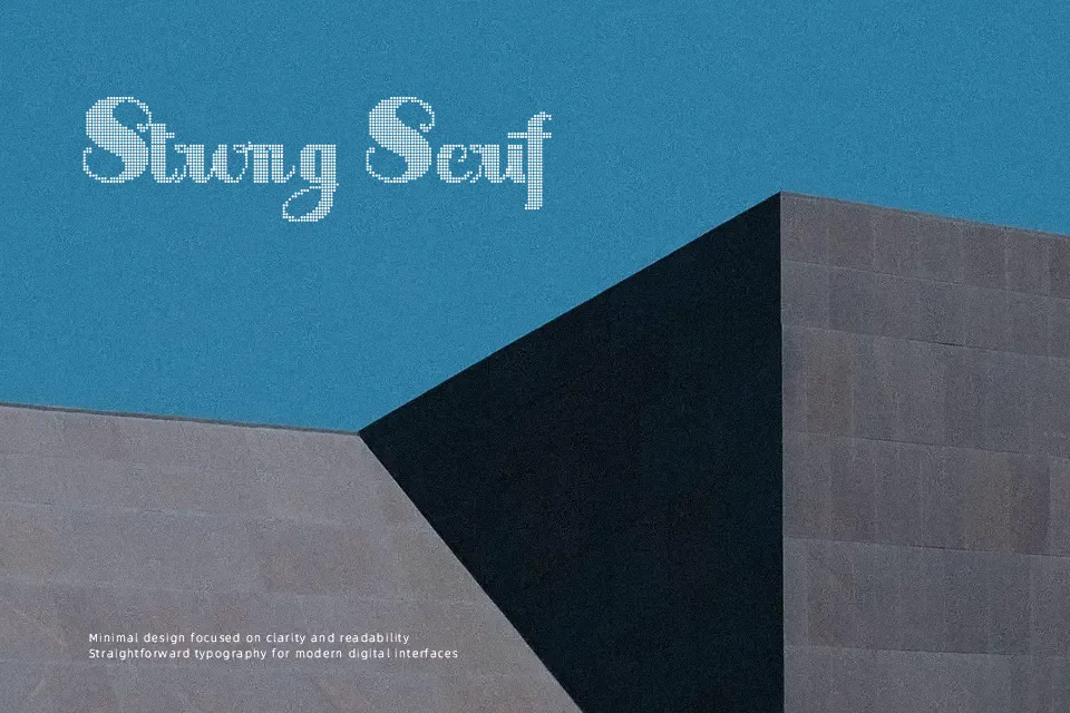 Sabor Digital Font Font Preview for Tech Headline