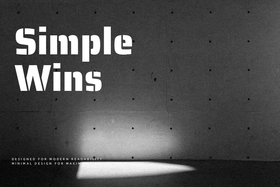 Saira Stencil One Font Font Preview for Packaging